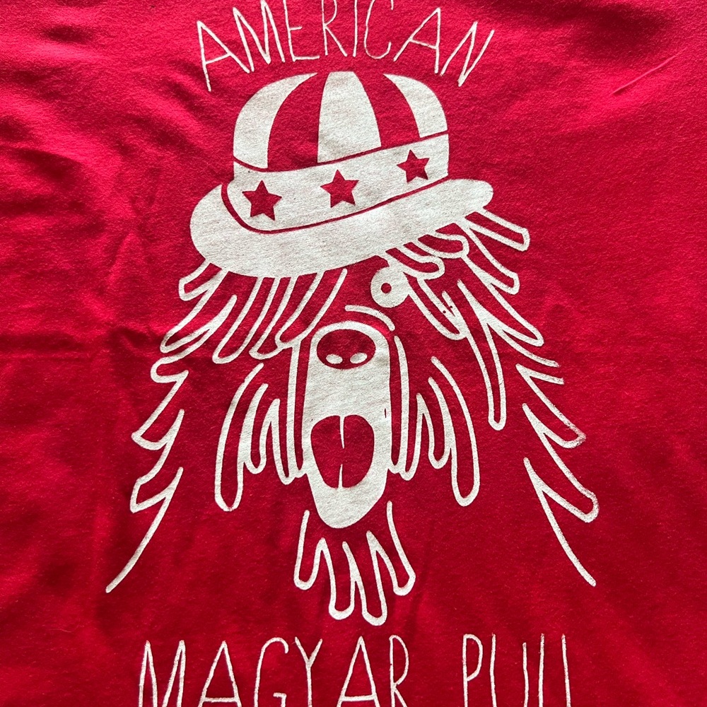 Magyar puli Apparel Red Graphic women Tee
